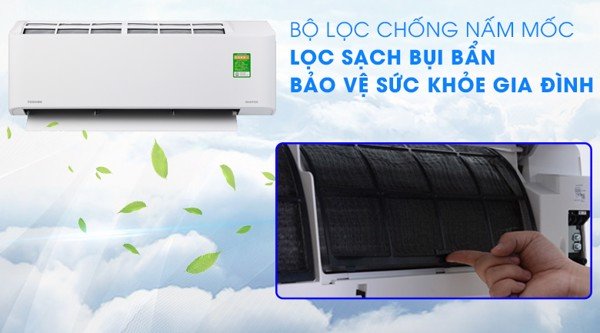 Điều hòa Toshiba 1 chiều Inverter 12000BTU RAS-H13C2KCVG-V