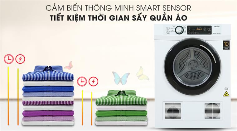 Máy sấy thông hơi Aqua 7Kg AQH-V700F.W