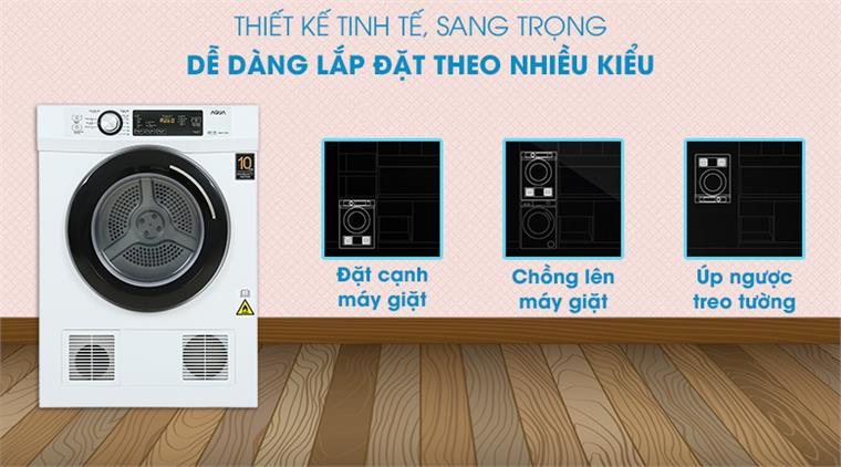 Máy sấy thông hơi Aqua 7Kg AQH-V700F.W