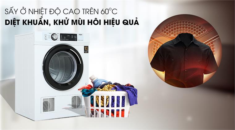 Máy sấy thông hơi Aqua 7Kg AQH-V700F.W