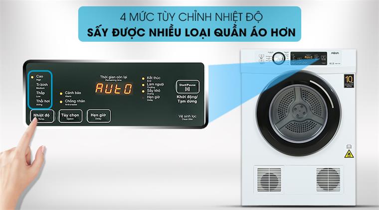 Máy sấy thông hơi Aqua 7Kg AQH-V700F.W