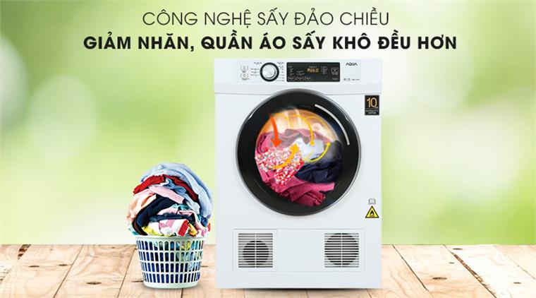 Máy sấy thông hơi Aqua 7Kg AQH-V700F.W