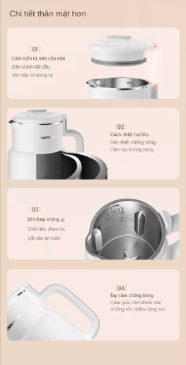 MÁY LÀM SỮA HẠT MINI, MÁY ÉP DAEWOO - CHÍNH HÃNG