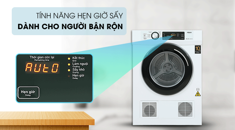 Máy sấy quần áo AQUA AQH-V700FW 7KG