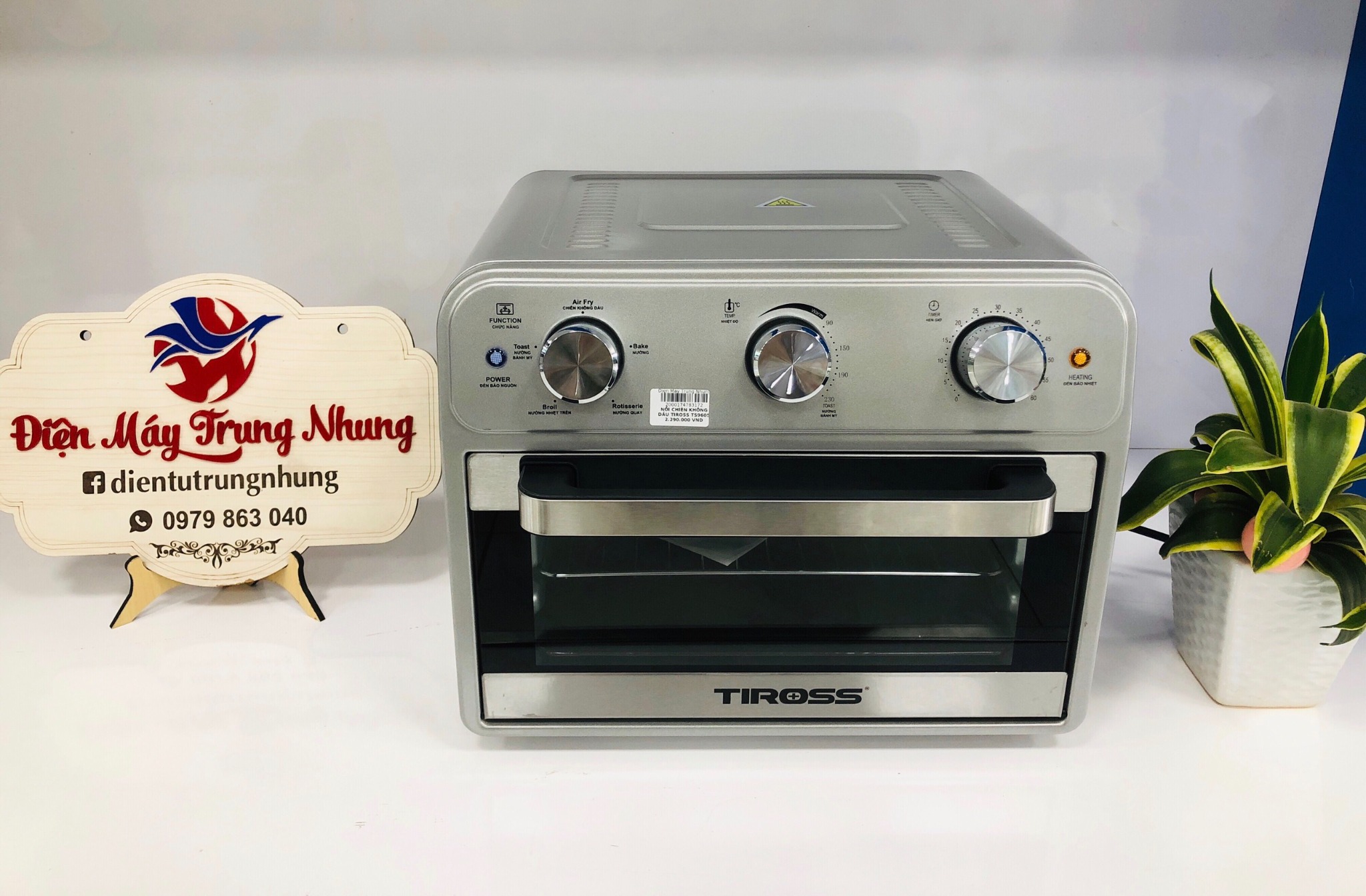 Lò nướng không dầu 21 lít Tiross TS9605