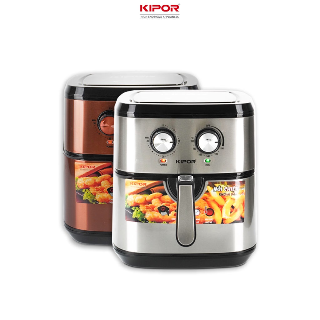 NỒI CHIÊN KHÔNG DẦU KIPOR KP-AF310-10L-ĐIỀU KHIỂN CƠ RAPID AIR