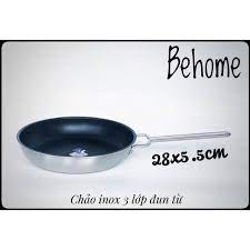 Chảo Inox chống dính BE-HOME 28cm