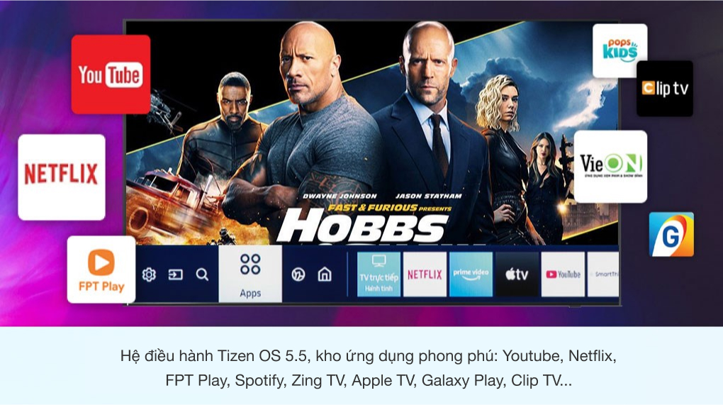 Tivi Samsung UHD 4K 55 inch UA55AU7000KXXV