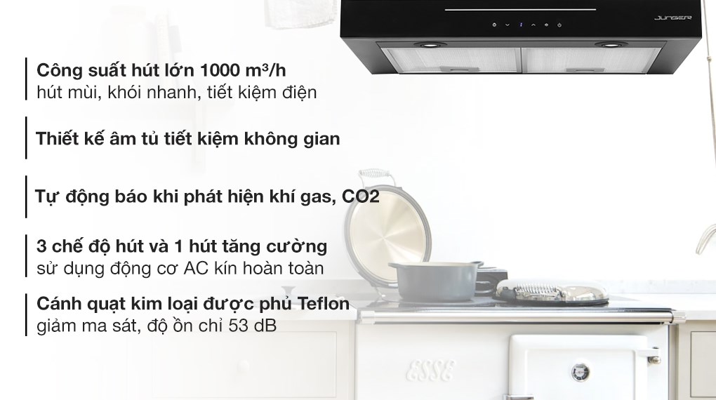 Máy hút mùi âm tủ Junger HRJ-701