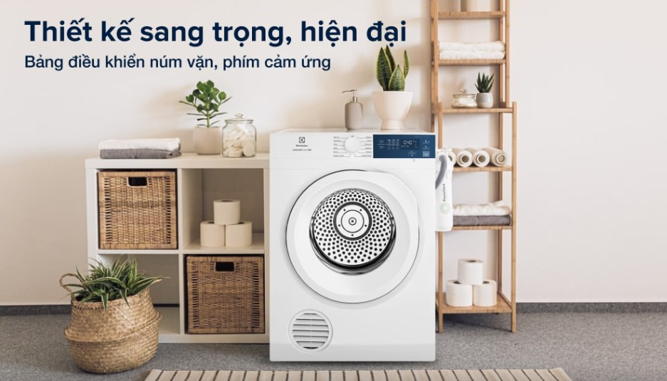 Máy sấy quần áo Electrolux 7.5 kg EDV754H3WB Trắng