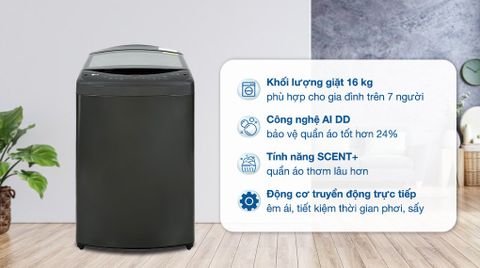 MÁY GIẶT LG TV2516DV3B Inverter 16 kg