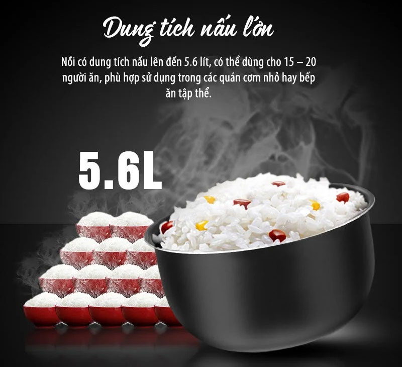 Nồi cơm điện Sato 5.6 lít 56C011
