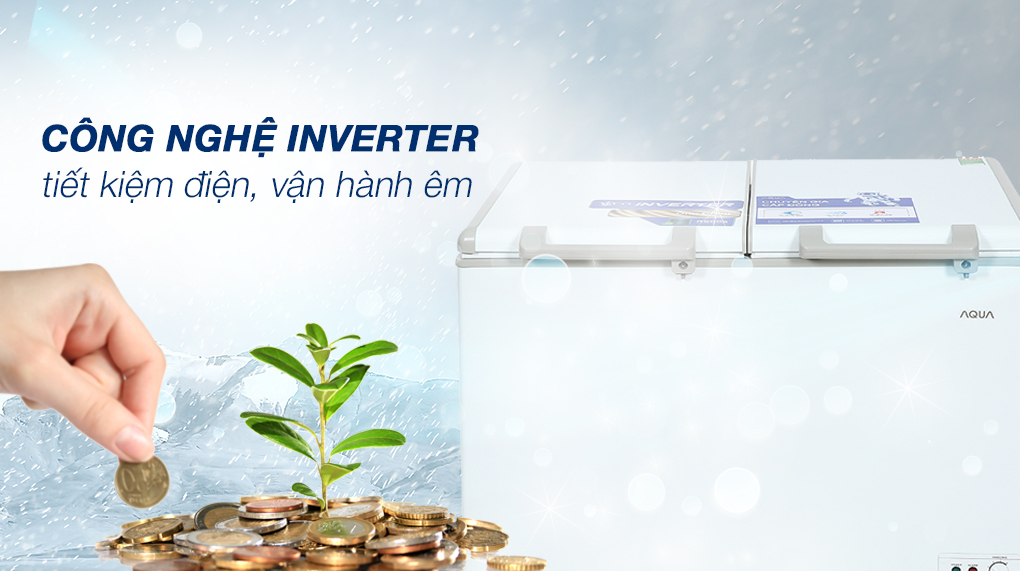 Tủ đông AQUA AQF-C4201E Inverter 319 lít