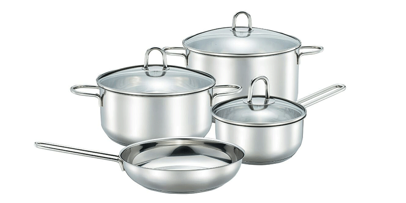 Bộ nồi inox 7 chi tiết Junger  JC200