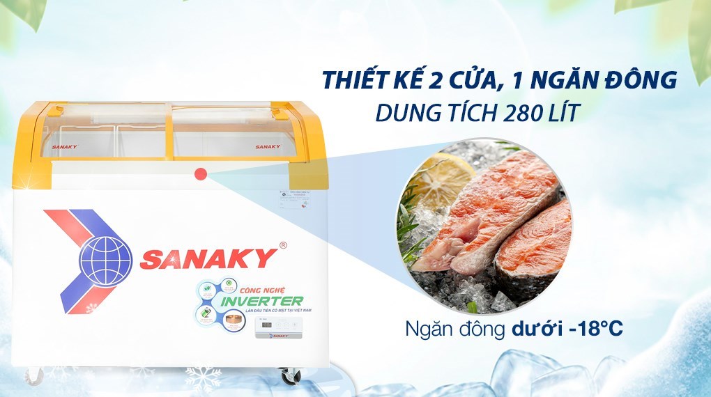 Tủ Đông Sanaky Inverter 280 lít VH-3899K3B 1 chế độ