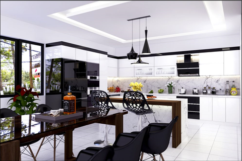 Phòng bếp theo phong cách hiện đại