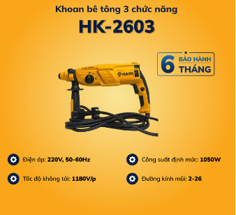 MÁY KHOAN BÊ TÔNG HUKAN HK-2603