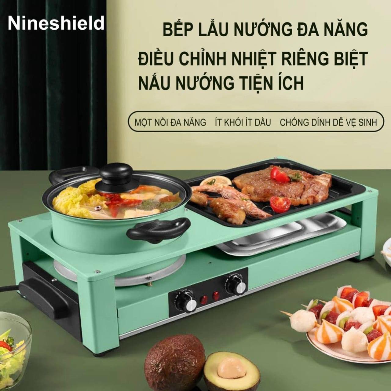 Lẩu nướng đa năng Nineshield KB-303