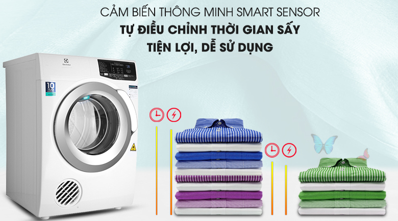 Máy sấy thông hơi Electrolux 8 Kg EDS805KQWA