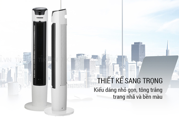 QUẠT THÁP CÓ ĐIỀU KHIỂN TIROSS 45W TS9181
