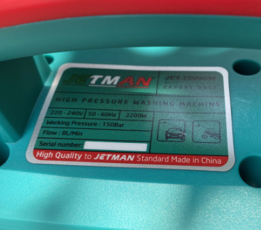 Máy Rửa Xe Jetman JET-2200CW, công suất 2200W