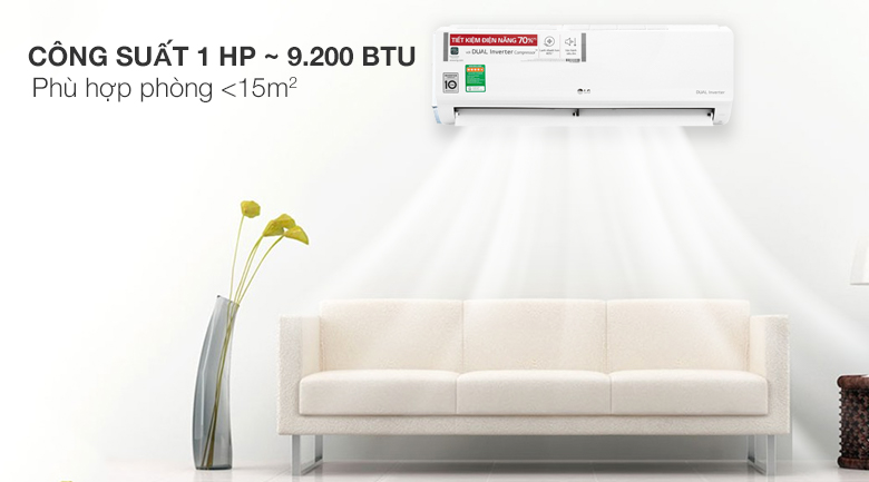 Điều hòa LG 1 chiều Inverter 9200BTU V10ENW