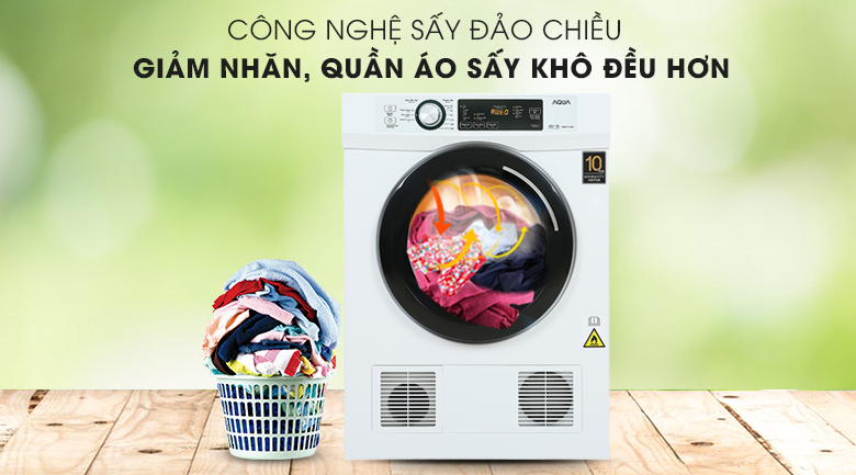 Máy sấy quần áo AQUA AQH-V700FW 7KG