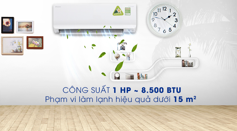 Điều hòa Daikin 1 chiều Inverter 9000BTU ATKA25UAVMV