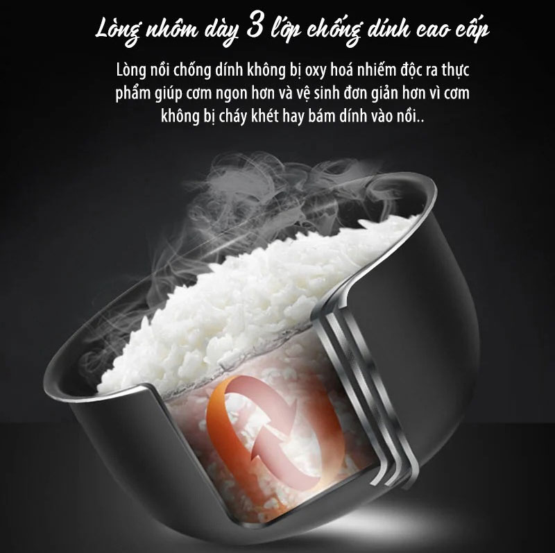 Nồi cơm điện Sato 5.6 lít 56C011