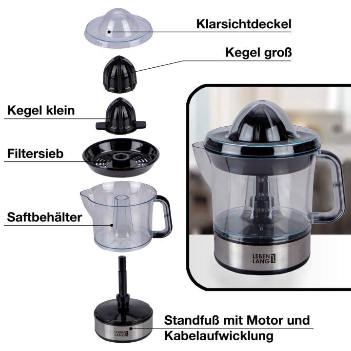 Máy vắt cam màu đen LEBENLANG LB389