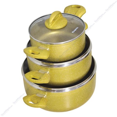 Bộ nồi nhôm nấu từ Kangaroo KG991M