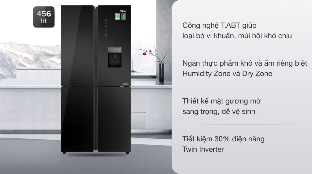 Tủ lạnh Aqua inverter 511 lít IGW525EM.GB