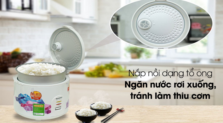Nồi cơm điện Sharp 1.8 lít KS-18TJV