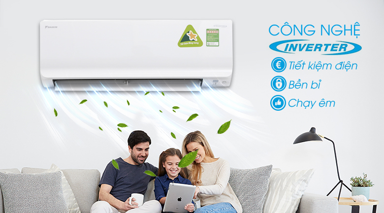 Điều hòa Daikin 1 chiều Inverter 9000BTU ATKA25UAVMV
