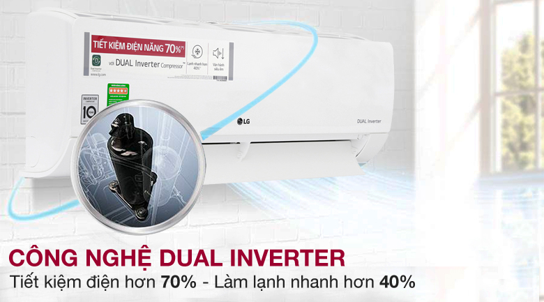 Điều hòa LG 1 chiều Inverter 9200BTU V10ENW
