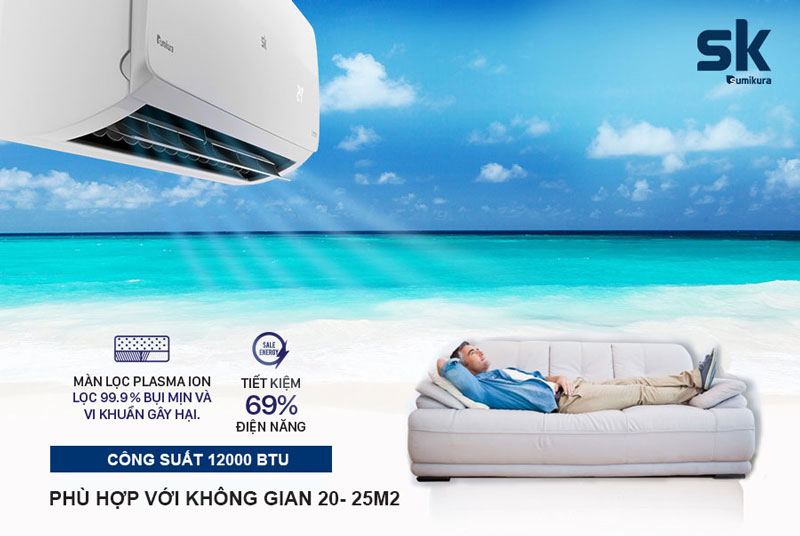 Điều hoà Sumikura APS-120 TITAN-A 12000btu 1 chiều thường gas   R32