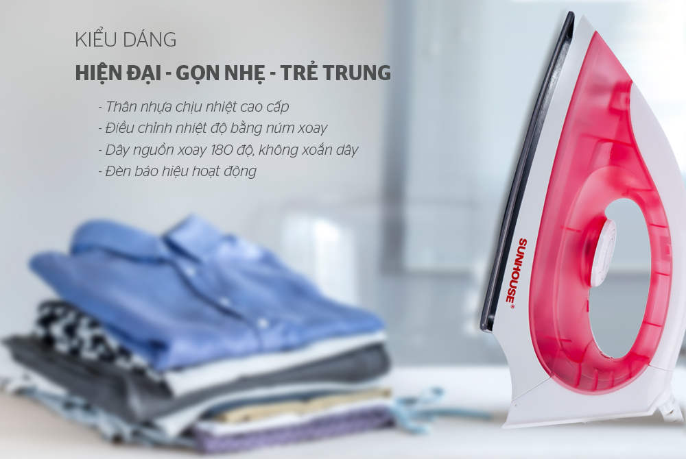 Bàn ủi khô Sunhouse SHD1072