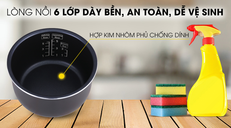 Nồi cơm điện tử Panasonic 1.0 lít SR-CP108NRA