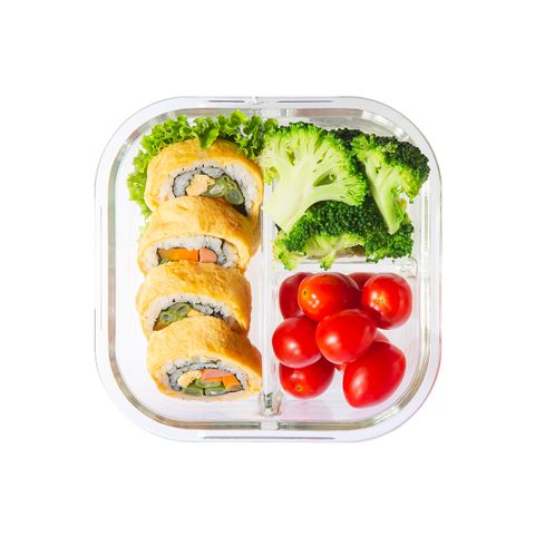 Hộp thủy tinh vuông Nikko 800 ml (3 ngăn)