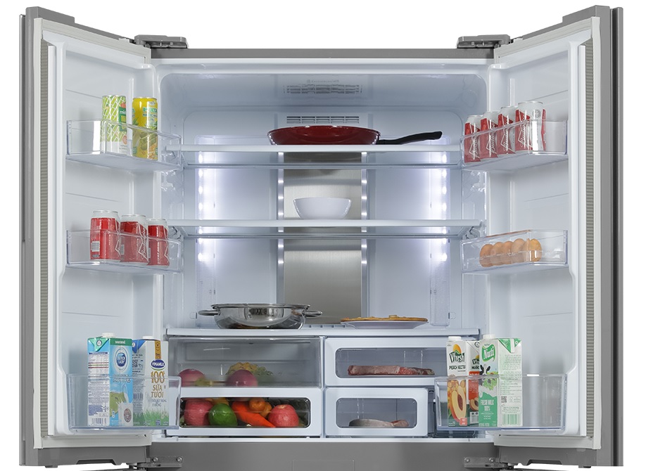 TỦ LẠNH 4 CÁNH SHARP SJ-FXPI689V-RS 607 LÍT INVERTER