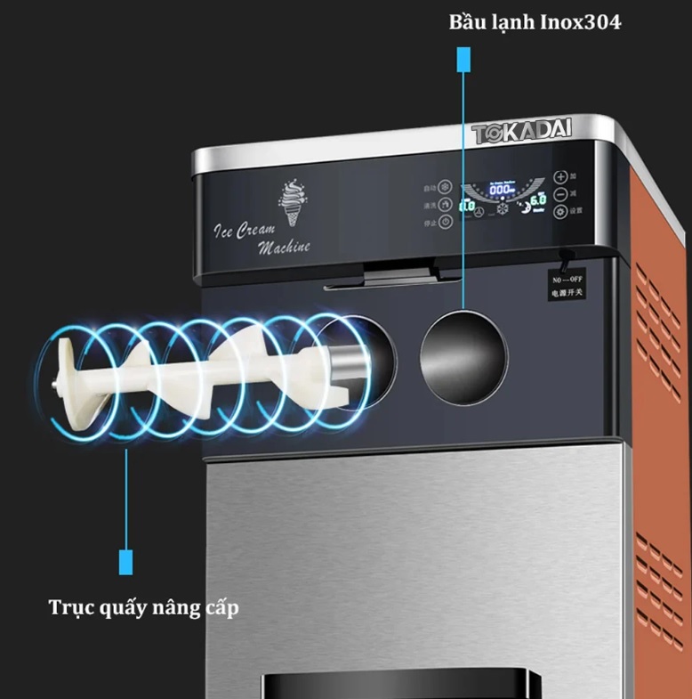 MÁY LÀM KEM TƯƠI ĐẾ BÀN TOKADAI TKD30BT
