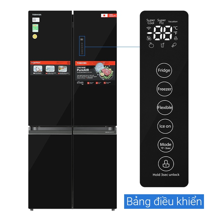 TỦ LẠNH TOSHIBA GR-RF665WIA-PGV(22)-XK 515 LÍT INVERTER