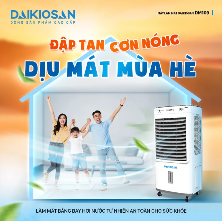 QUẠT ĐIỀU HOÀ HƠI NƯỚC DAIKIOSAN DM109
