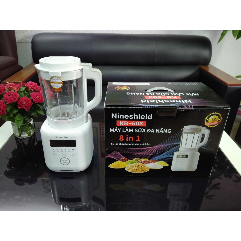 Máy làm sữa hạt đa năng Nineshield KB503 (Làm sữa, xay, nấu, hấp)