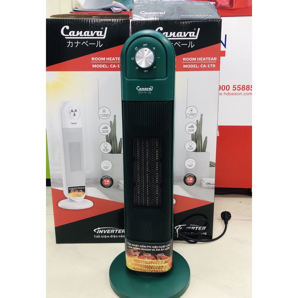 Sưởi gốm Canaval CA-179 2000W Inverter