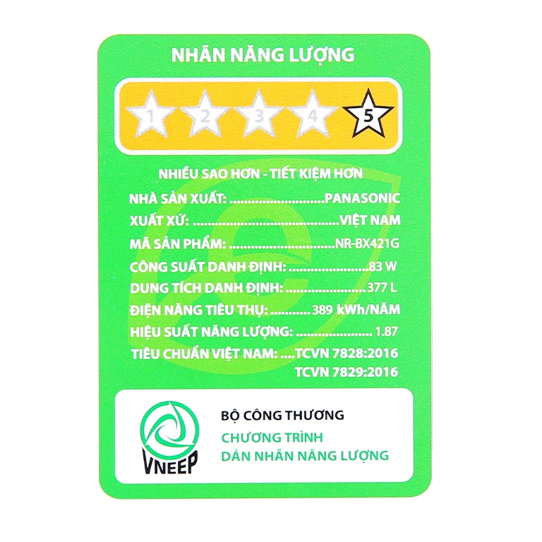 TỦ LẠNH PANASONIC NR-BX421GPKV 377 LÍT