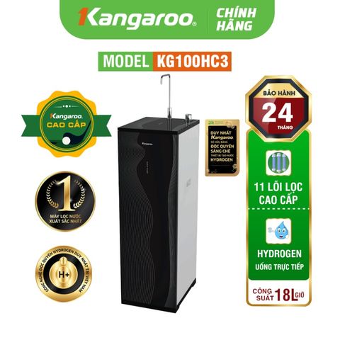 MÁY LỌC NƯỚC KANGAROO KG100HC3 HYDROGEN 1 VÒI 2 CHẾ ĐỘ