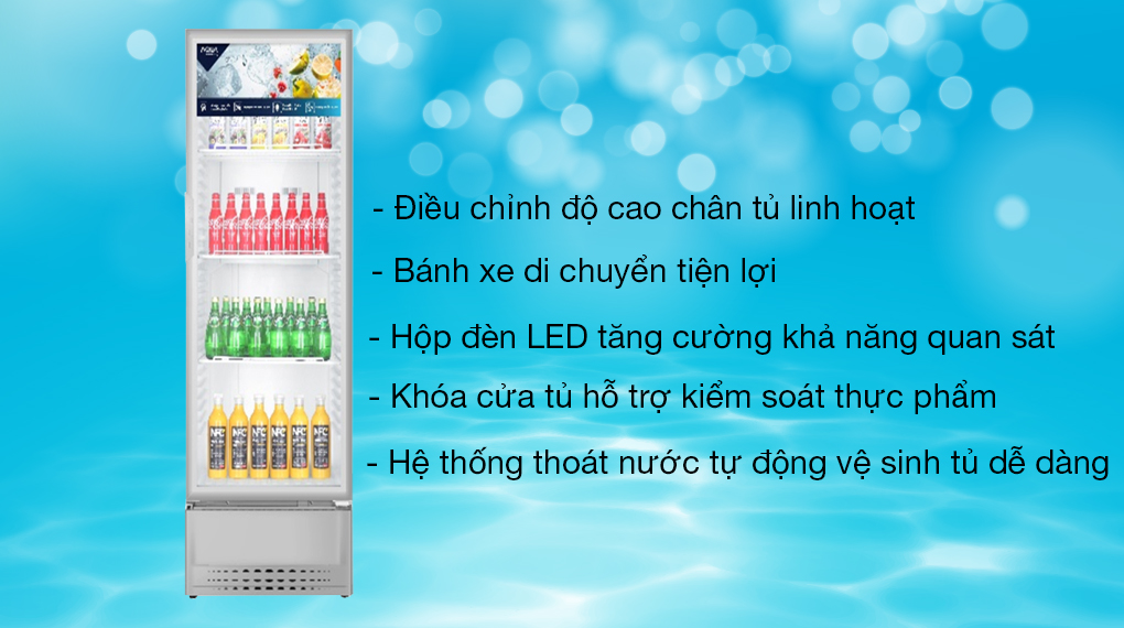 Tủ mát Aqua 280 Lít AQS-AF400N - chính hãng