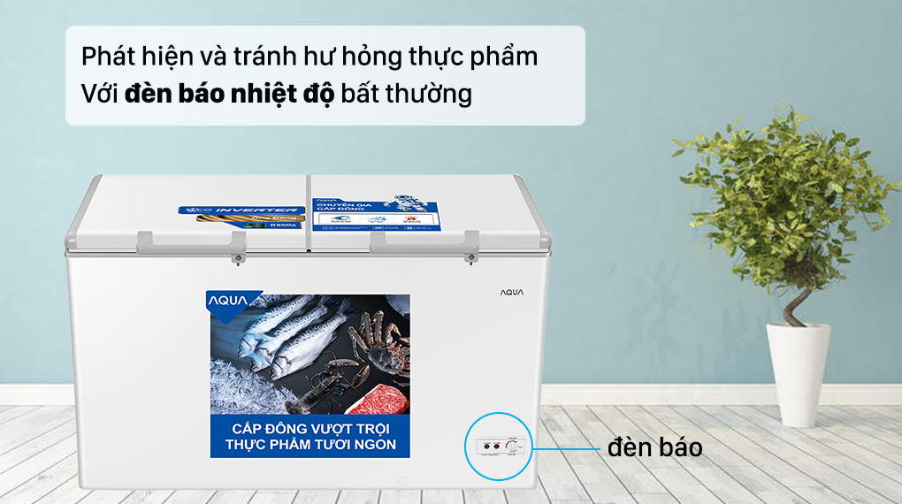 Tủ đông AQUA Inverter 295 lít AQF-C4202E - chính hãng, giá tốt
