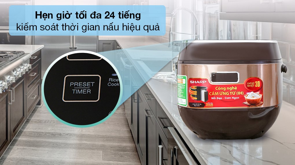 Nồi cơm điện Sharp 1.8 lít KS-IH191V